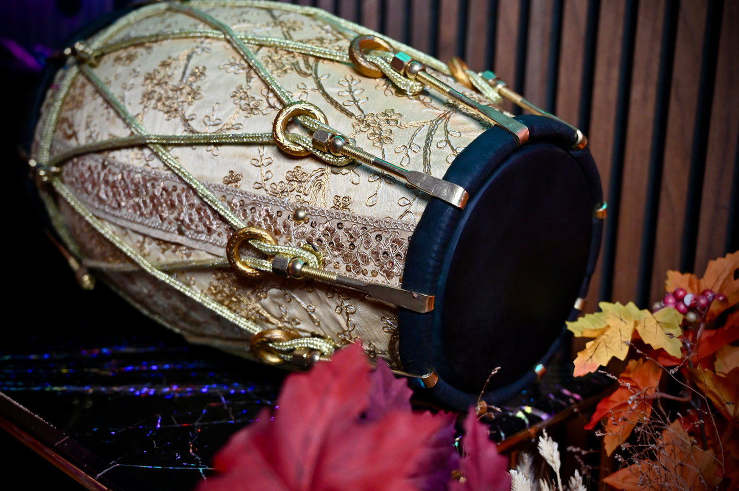 Golden Mehfil Dhol — Handcrafted by Jamal Music Store