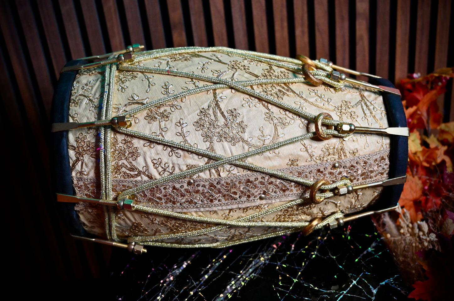 Golden Mehfil Dhol — Handcrafted by Jamal Music Store