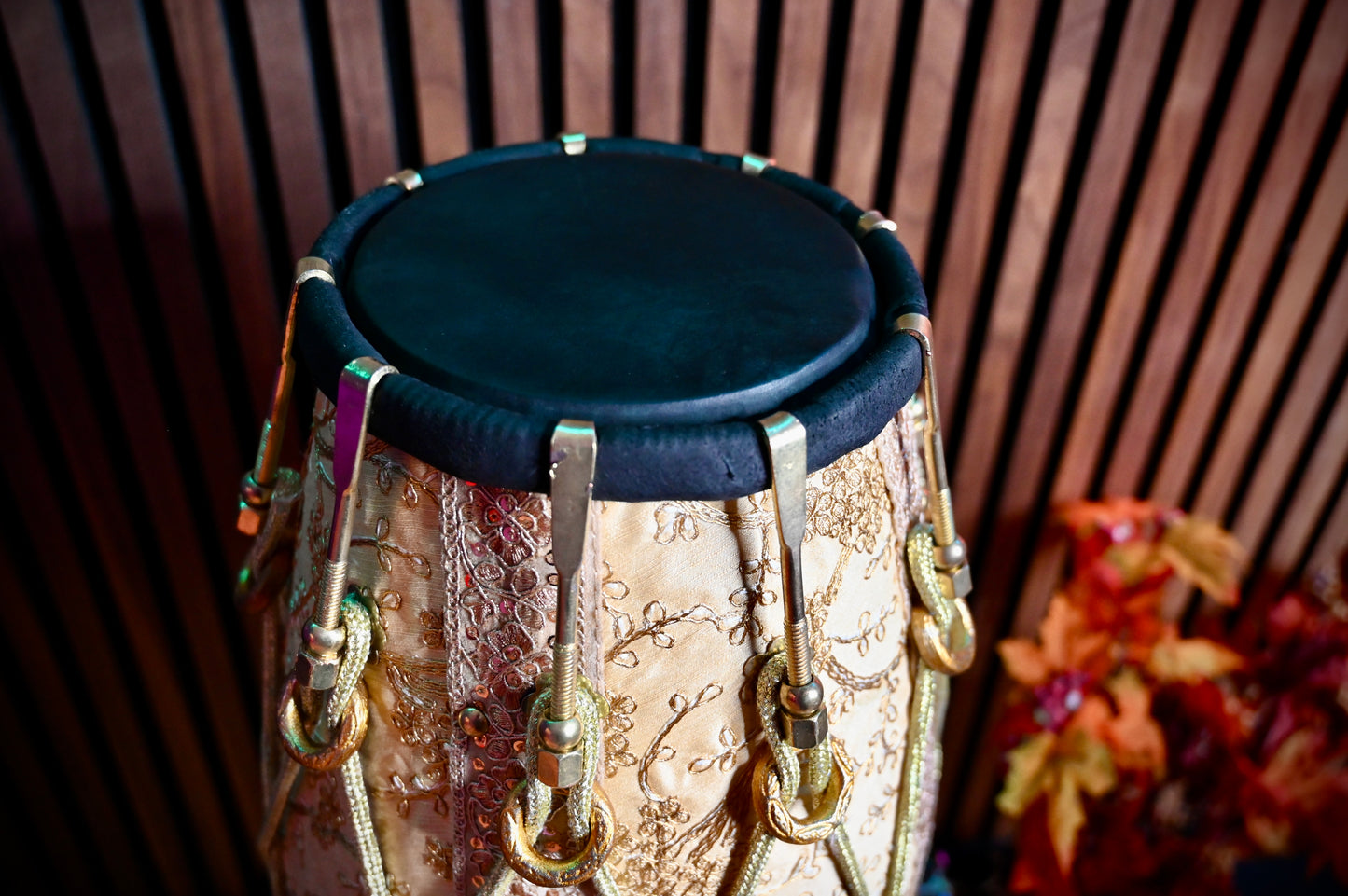 Golden Mehfil Dhol — Handcrafted by Jamal Music Store