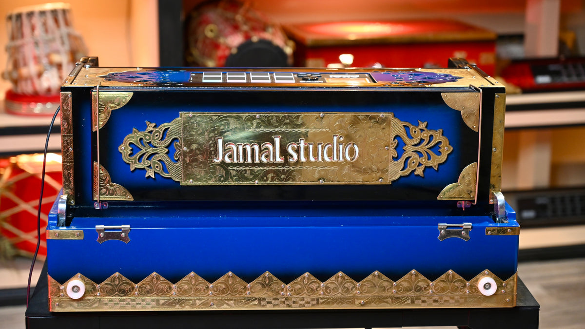 Black Blue 3-Line 9 Scale-Harmonium Sampler