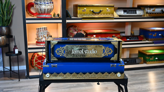 Black Blue 3-Line 9 Scale-Harmonium Sampler