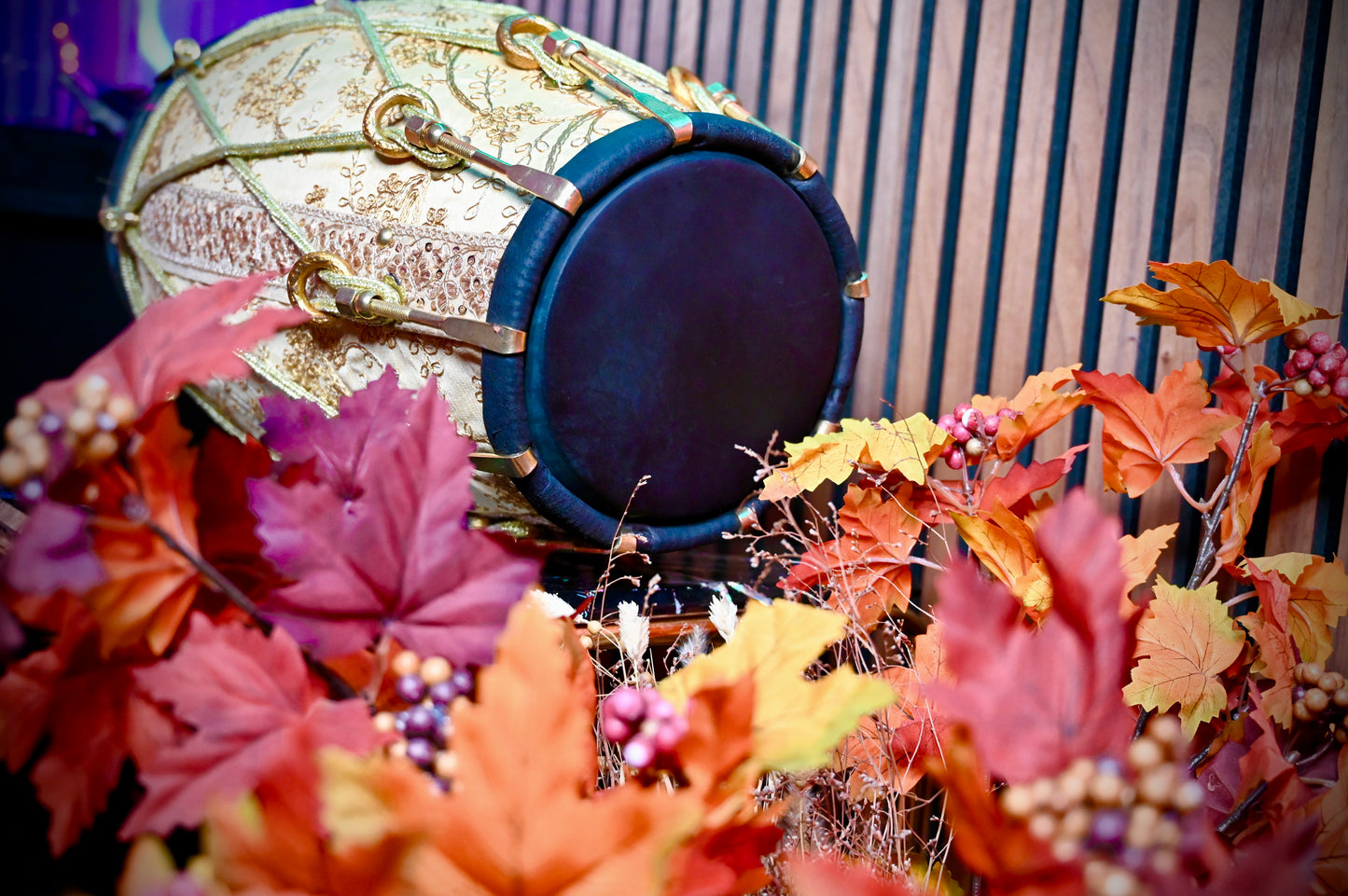 Golden Mehfil Dhol — Handcrafted by Jamal Music Store