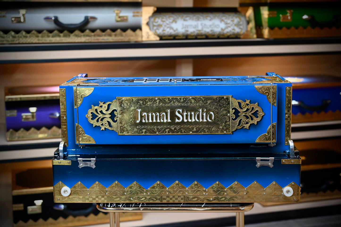 Ocean Blue 4X 13-Reed Harmonium + Sampler 792 Wave taals