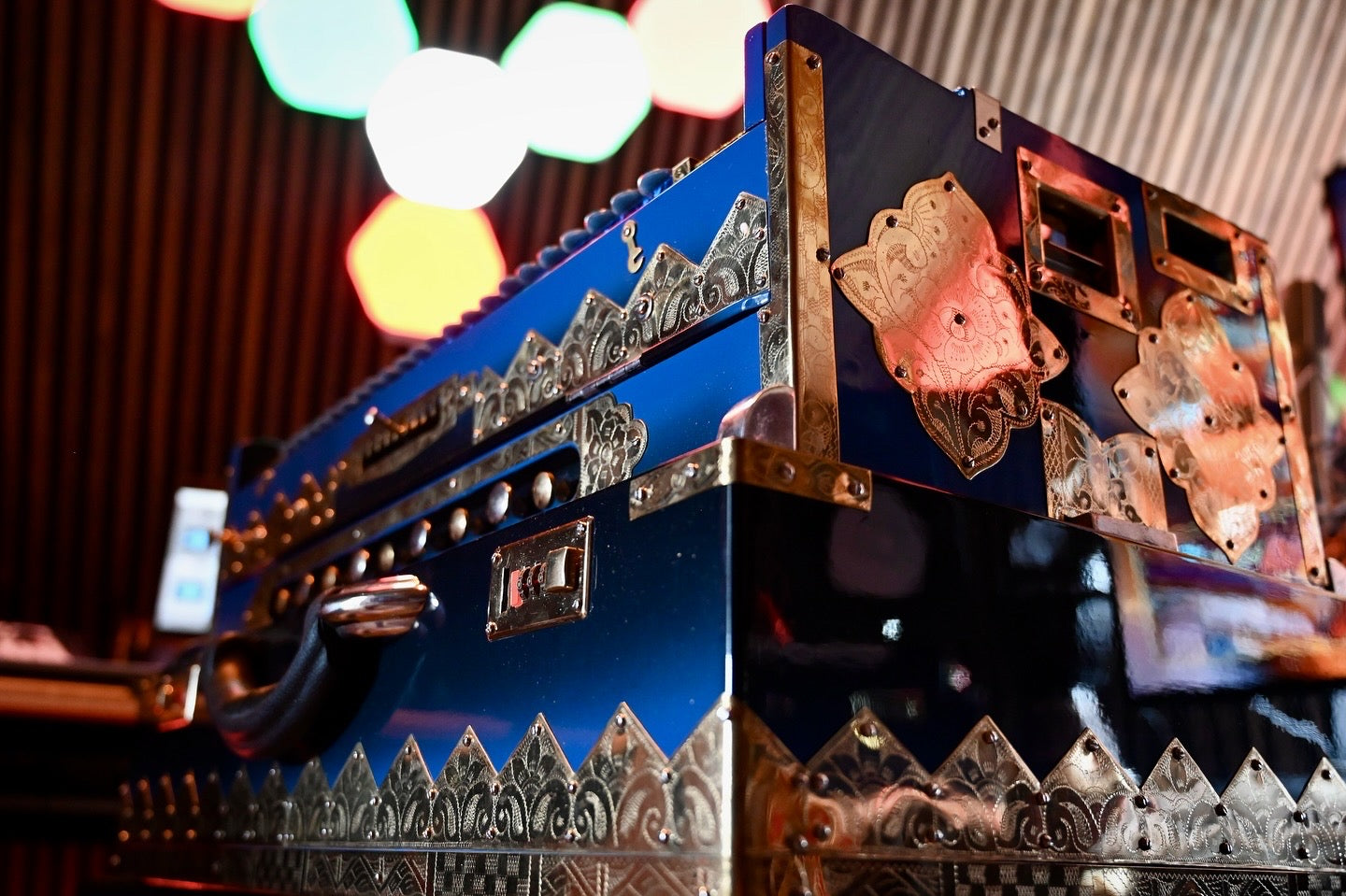 Dark Blue 5X Scale Changer Harmonium + Sampler