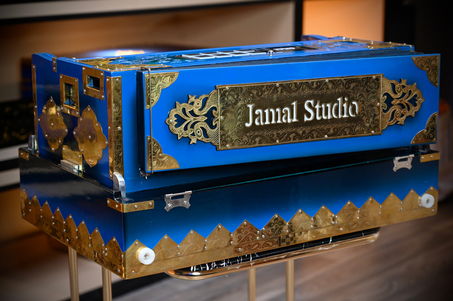 Ocean Blue 4X 13-Reed Harmonium + Sampler 792 Wave taals