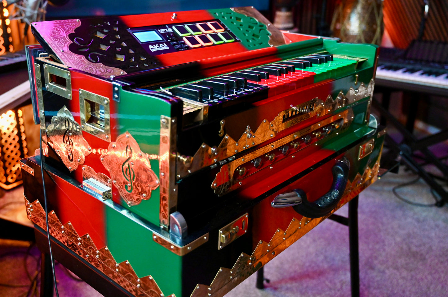 Handmade 5-Line Harmonium by Jamal Music Store – Afghan Soul in Every Note 🇦🇫