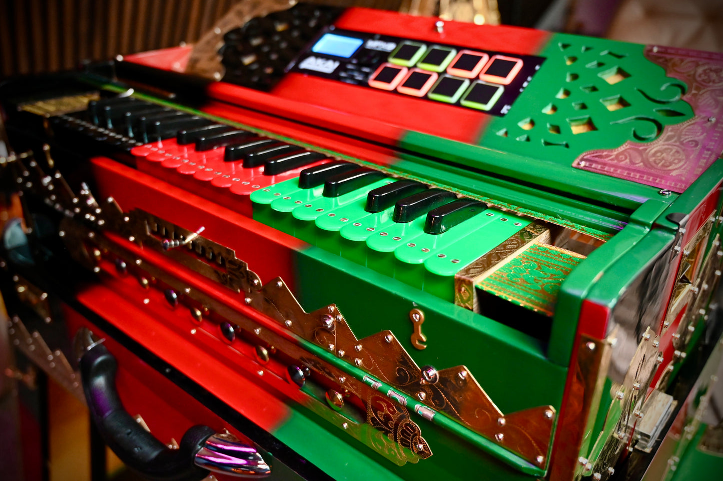 Handmade 5-Line Harmonium by Jamal Music Store – Afghan Soul in Every Note 🇦🇫