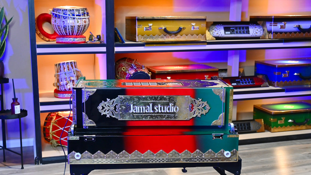 Handmade 4-Line Harmonium by Jamal Music Store – Afghan Soul in Every Note 🇦🇫