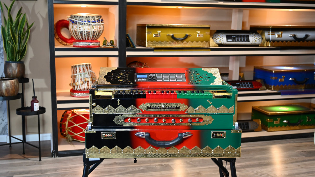 Handmade 4-Line Harmonium by Jamal Music Store – Afghan Soul in Every Note 🇦🇫