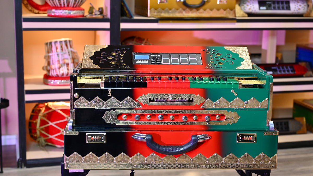 Handmade 4-Line Harmonium by Jamal Music Store – Afghan Soul in Every Note 🇦🇫