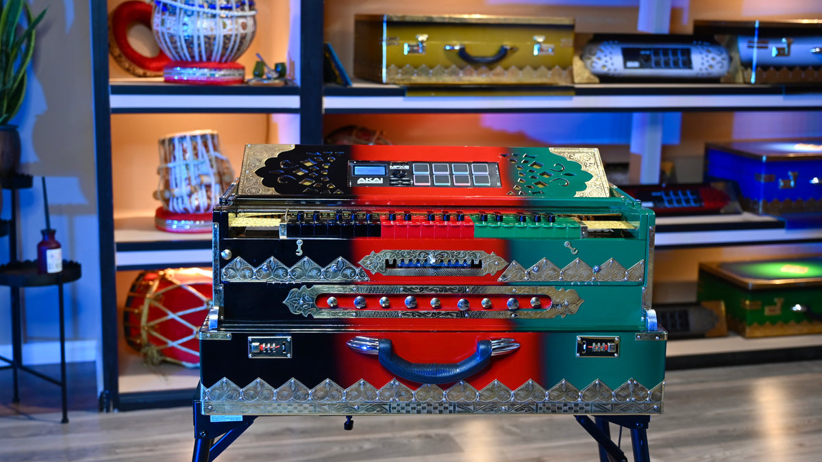 Handmade 4-Line Harmonium by Jamal Music Store – Afghan Soul in Every Note 🇦🇫
