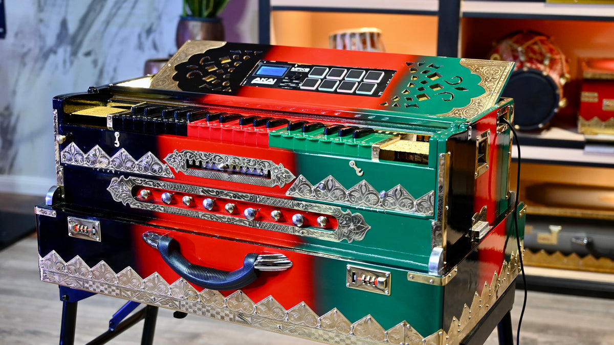 Handmade 4-Line Harmonium by Jamal Music Store – Afghan Soul in Every Note 🇦🇫