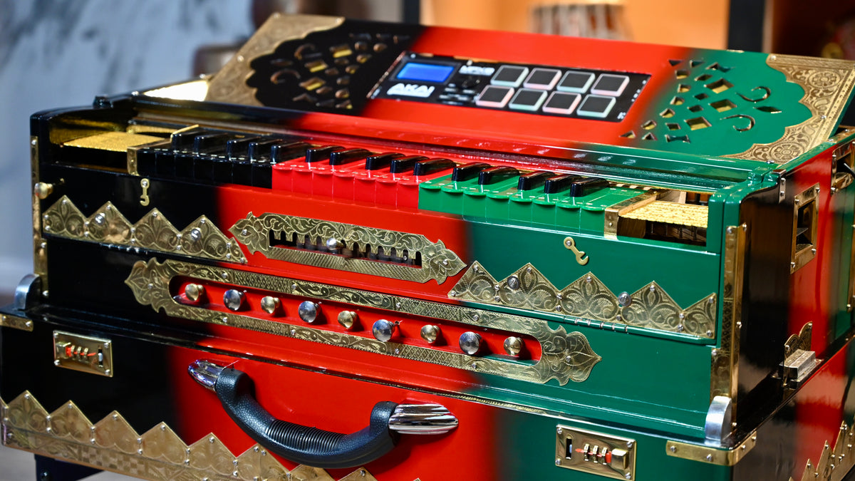 Handmade 4-Line Harmonium by Jamal Music Store – Afghan Soul in Every Note 🇦🇫