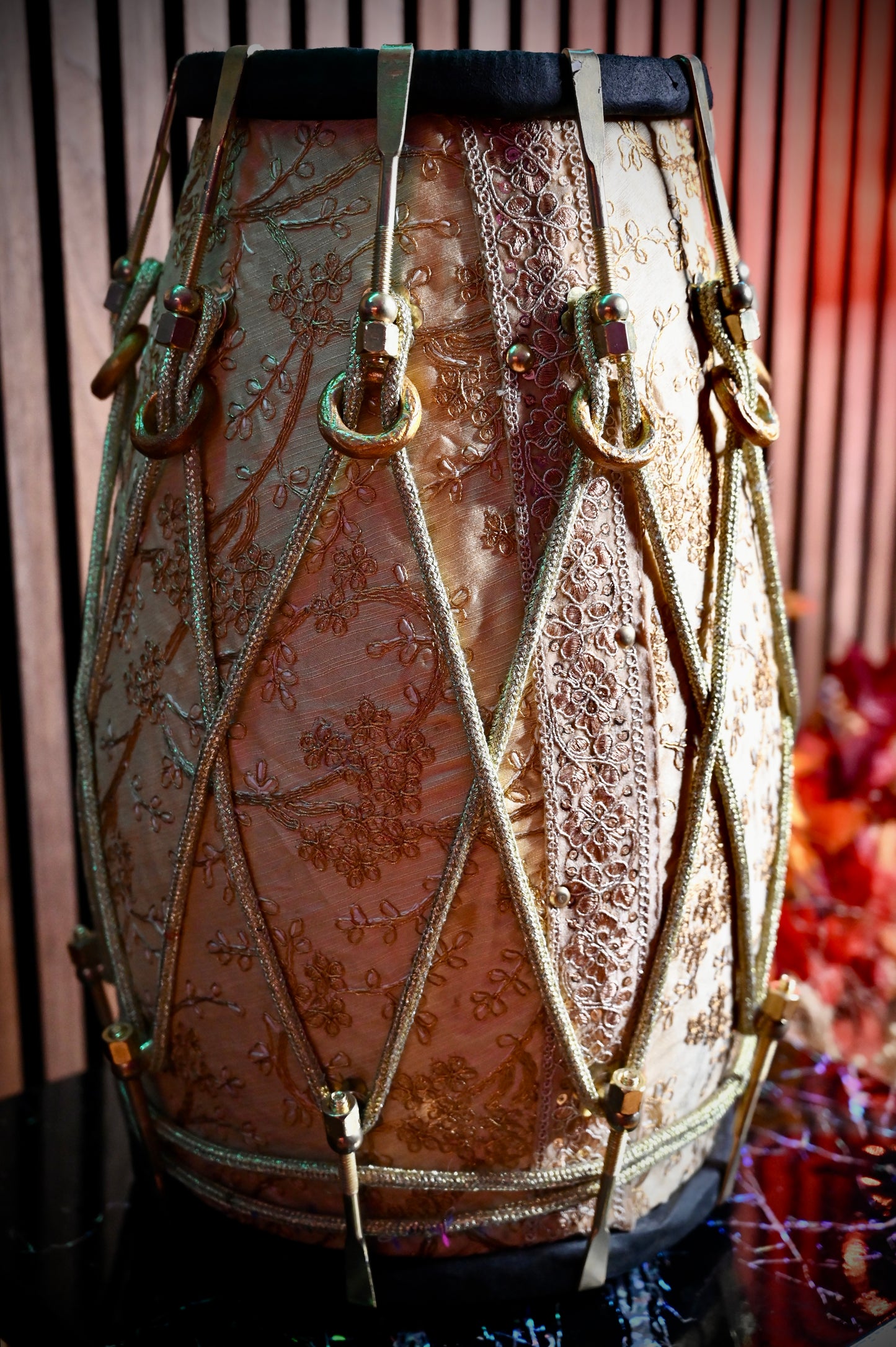 Golden Mehfil Dhol — Handcrafted by Jamal Music Store