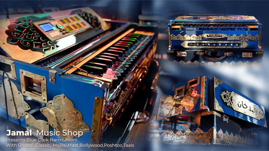 Dark Blue 5X Scale Changer Harmonium + Sampler